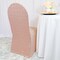 1 Piece Blush Pink Or Rose Gold Sequin Chair Cover Stretch Spandex for Banquet Seating